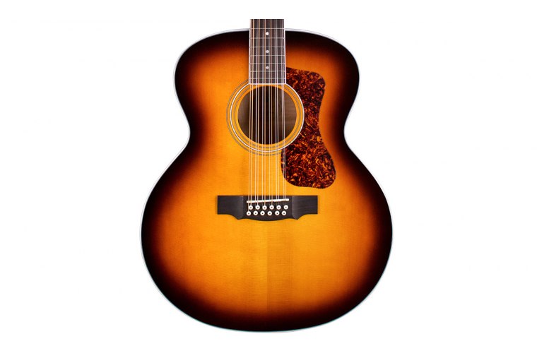 Guild F2512E Deluxe Archback Antique Burst Chitarra Acustica 12 Corde Elettrificata
