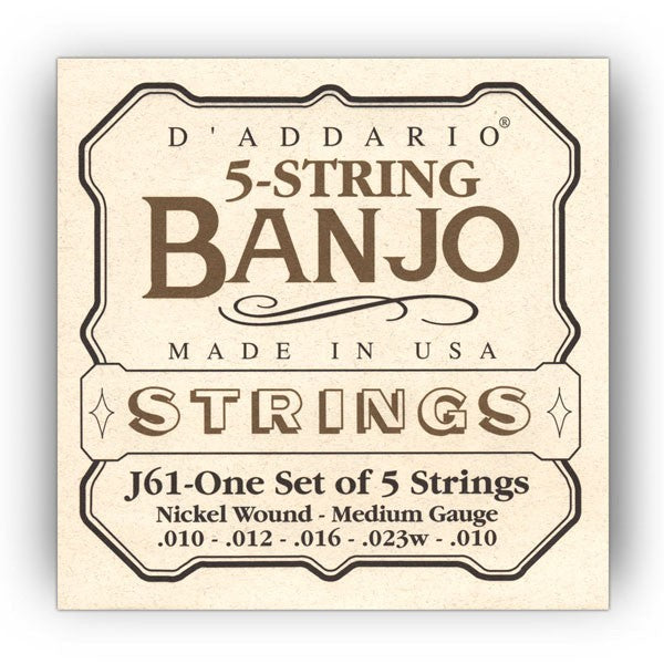 D'ADDARIO BANJO STRING SET EJ61