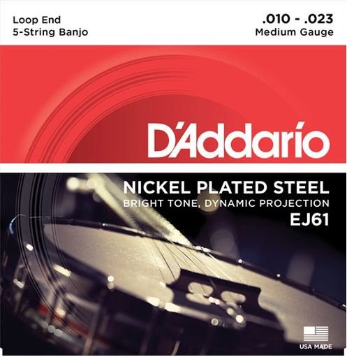 D'Addario J61 Banjo 5C Set 10-23