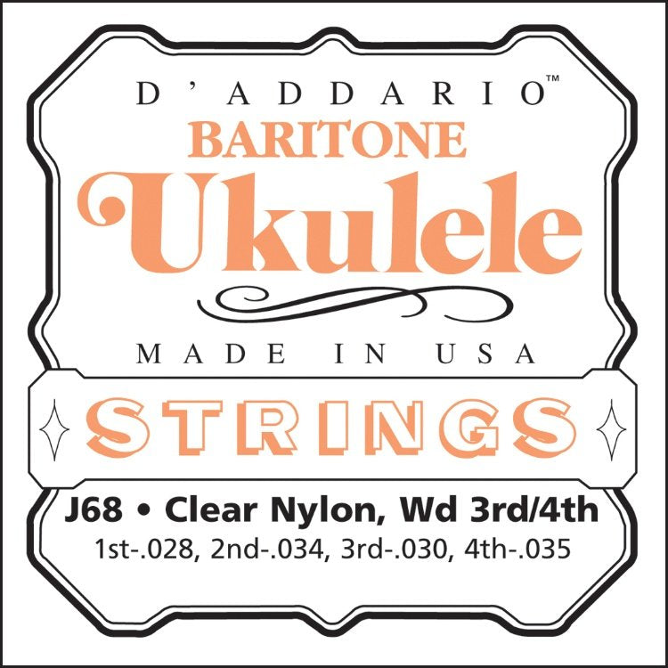 D'Addario J68 Muta Ukulele Baritono