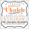 D'Addario J68 Muta Ukulele Baritono