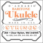 D'Addario J68 Muta Ukulele Baritono