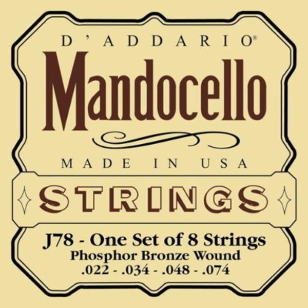 D'Addario J78 Mandocello Phosphor Bronze String Set