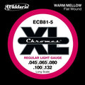 D'Addario Ecb81-5 Chromes Muta X 045-132