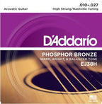 D'Addario Ej38H Muta Per Chitarra Acustica 010-027