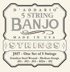 D'Addario Muta Js57 Banjo 11-22 Medium