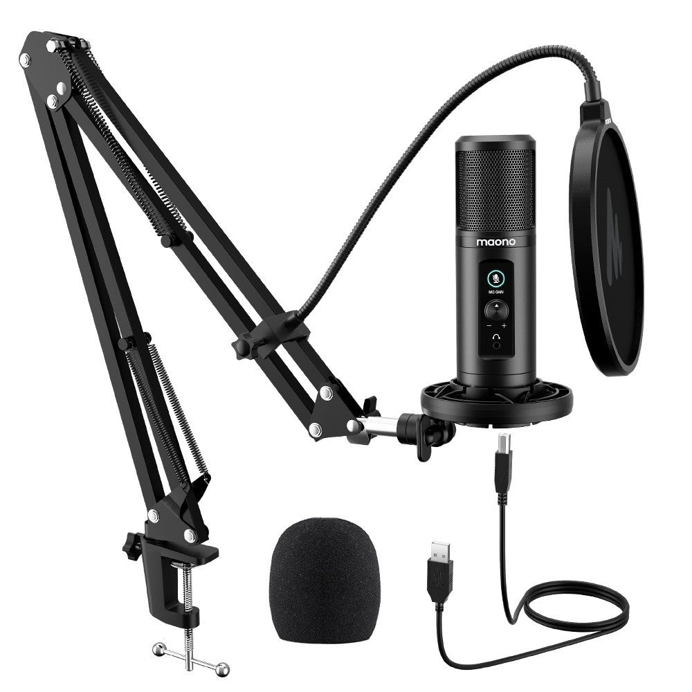SET MICROFONO A CONDENSATORE USB MONITORABILE MAONO AU-PM422