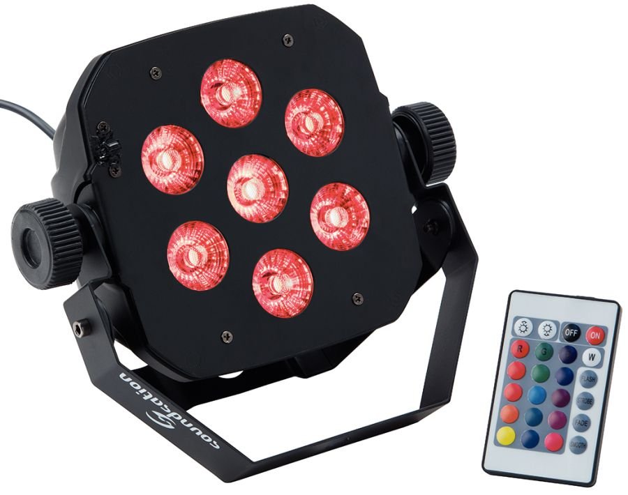 Soundsation Par10W7R Proiettore Led Con Telecomando