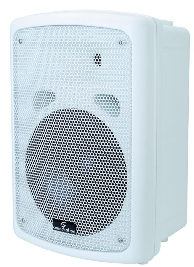 Soundsation Spwm08P-Wh White Speaker with Bracket