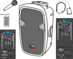 Audiodesign Pax1 12Wl Sistema Pa Portatile