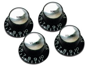 Gibson Top Hat Style Black Silver Volume