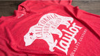 Taylor Mens California Bear T Shirt Heather Red Large 15826