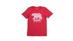 Taylor Mens California Bear T Shirt Heather Red Large 15826