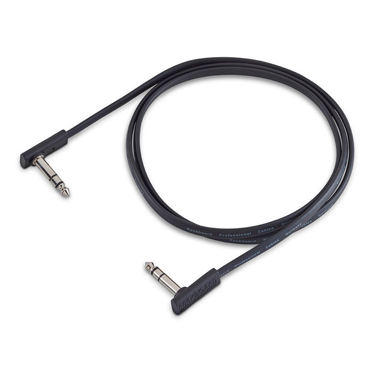 RockBoard Flat Patch TRS Cable Black 120cm