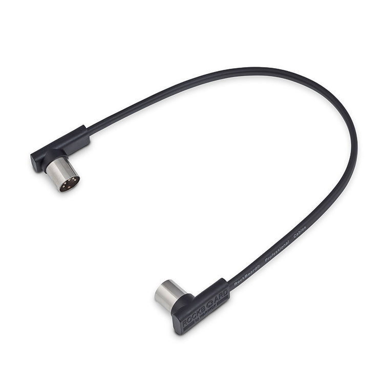 RockBoard Flat Patch Midi Cable Black 30cm