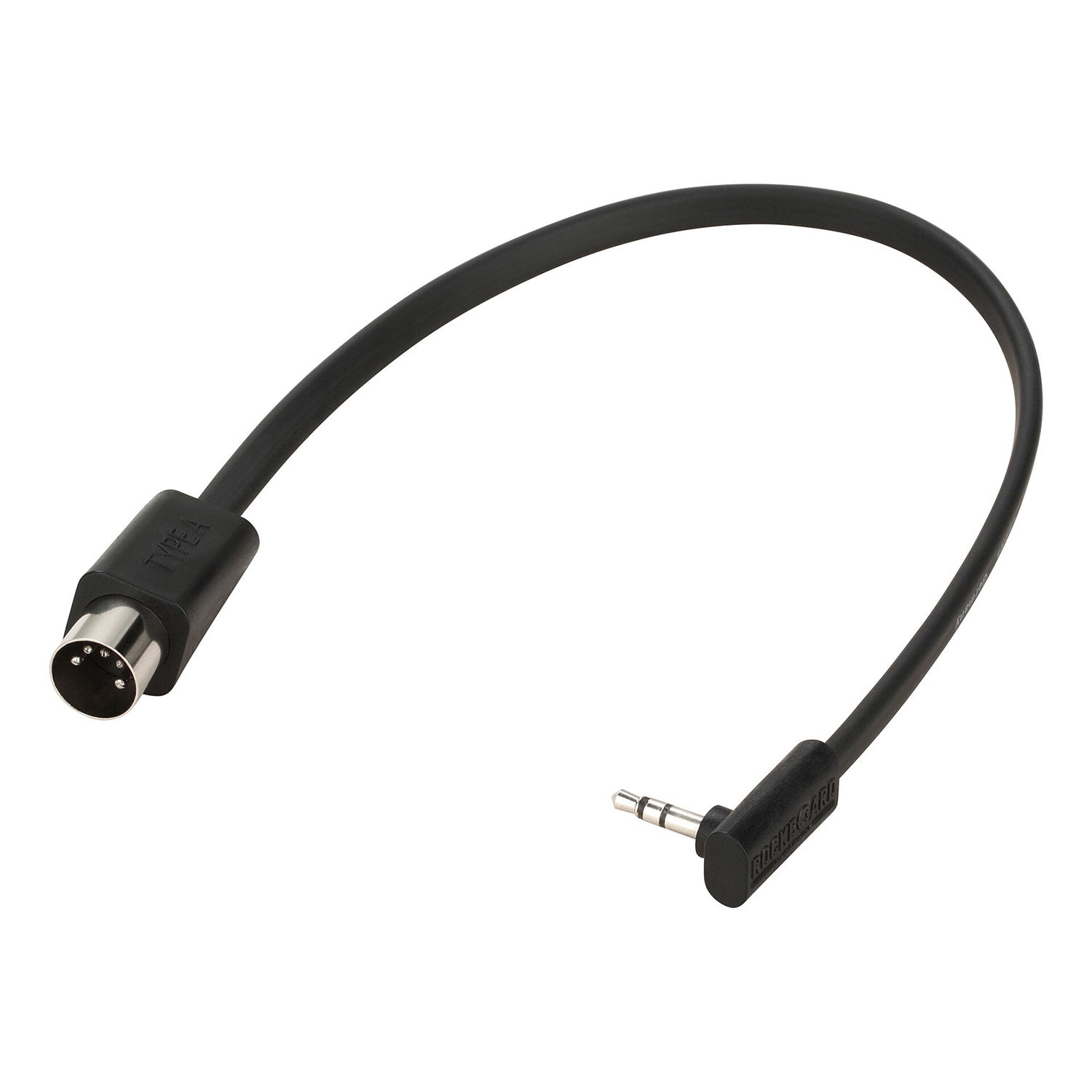 RockBoard Flat Cable mini TRS/MIDI Type A Black 30cm