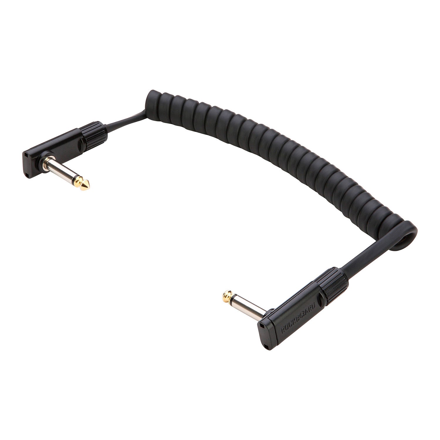 RockBoard Flat Patch Cable Black 100cm spiralato