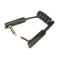 RockBoard Flat Patch Cable Black 30cm spiralato