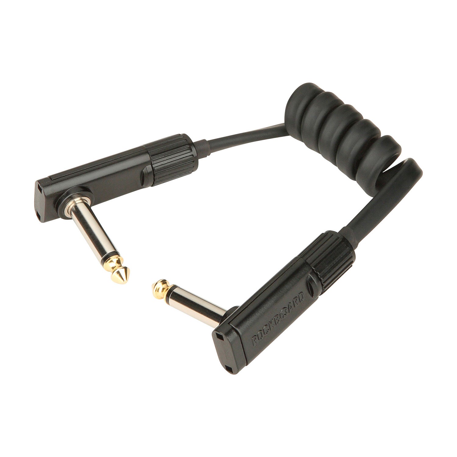 RockBoard Flat Patch Cable Black 30cm spiralato