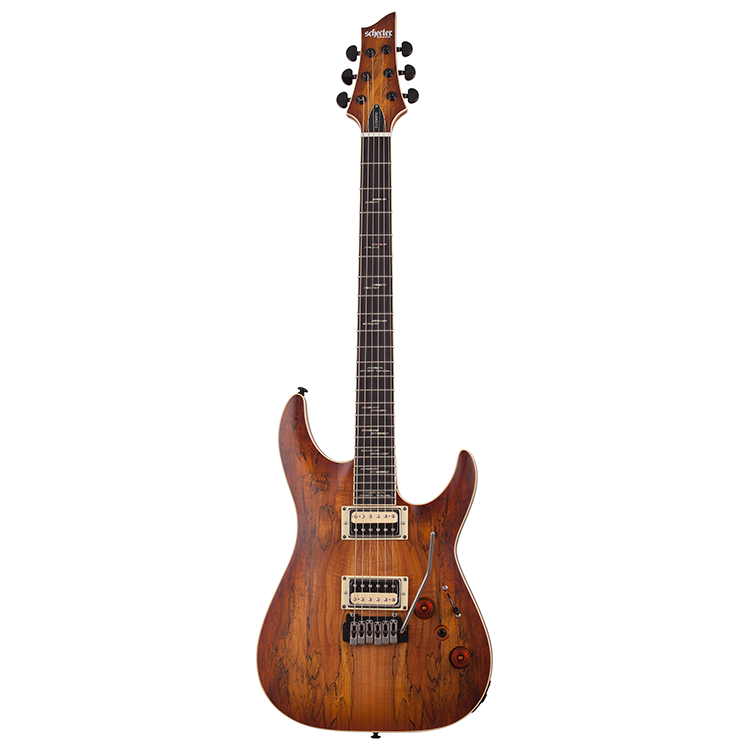 Schecter C-1 EXOTIC SPALTED MAPLE-SNVB