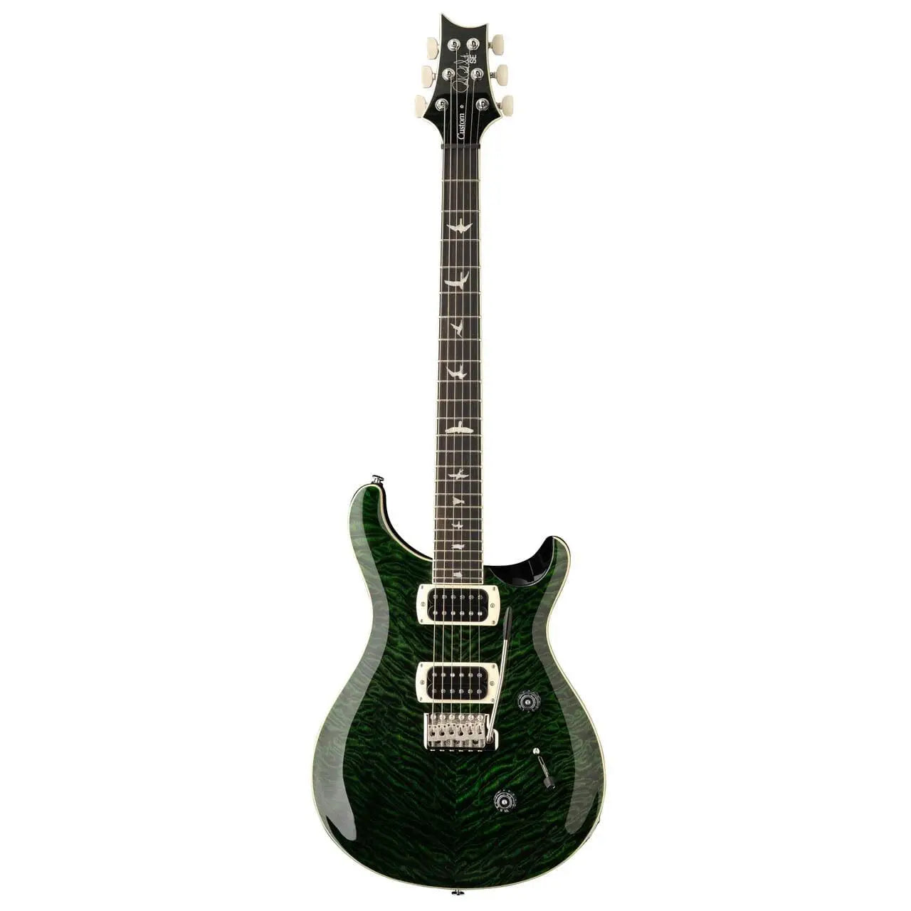 Prs SE Custom 24 Teal Black Quilt Top