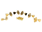 Wd Music Kluson Waffleback 3+3 Metal Keystone Btn - Gold