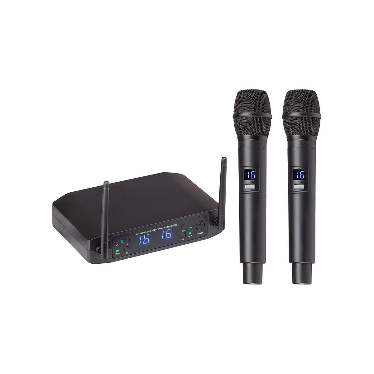 UHF WIRELESS MICROPHONE SOUNDSATION WF-U216HH-A2 16+16 CH 2 HANDHELD TRANSMITTERS 606-613.5MHz