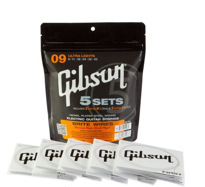 Gibson 09-042 Brite Wires 5 Set Di Mute