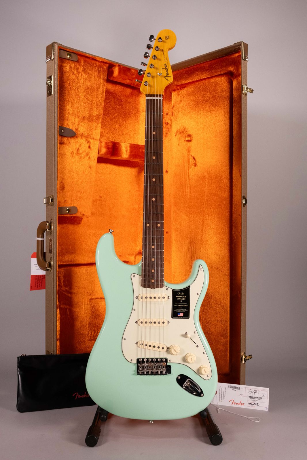 Fender American Vintage II 1961 Stratocaster Rw Surf Green