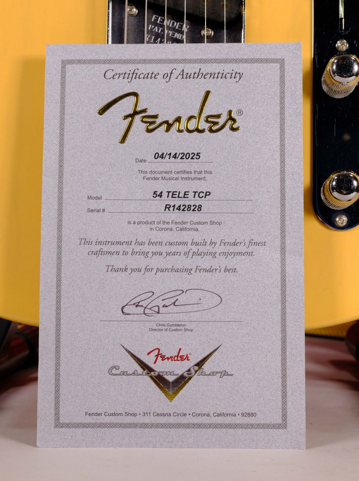 Fender Custom Shop 52 TELE NOS MN BTB