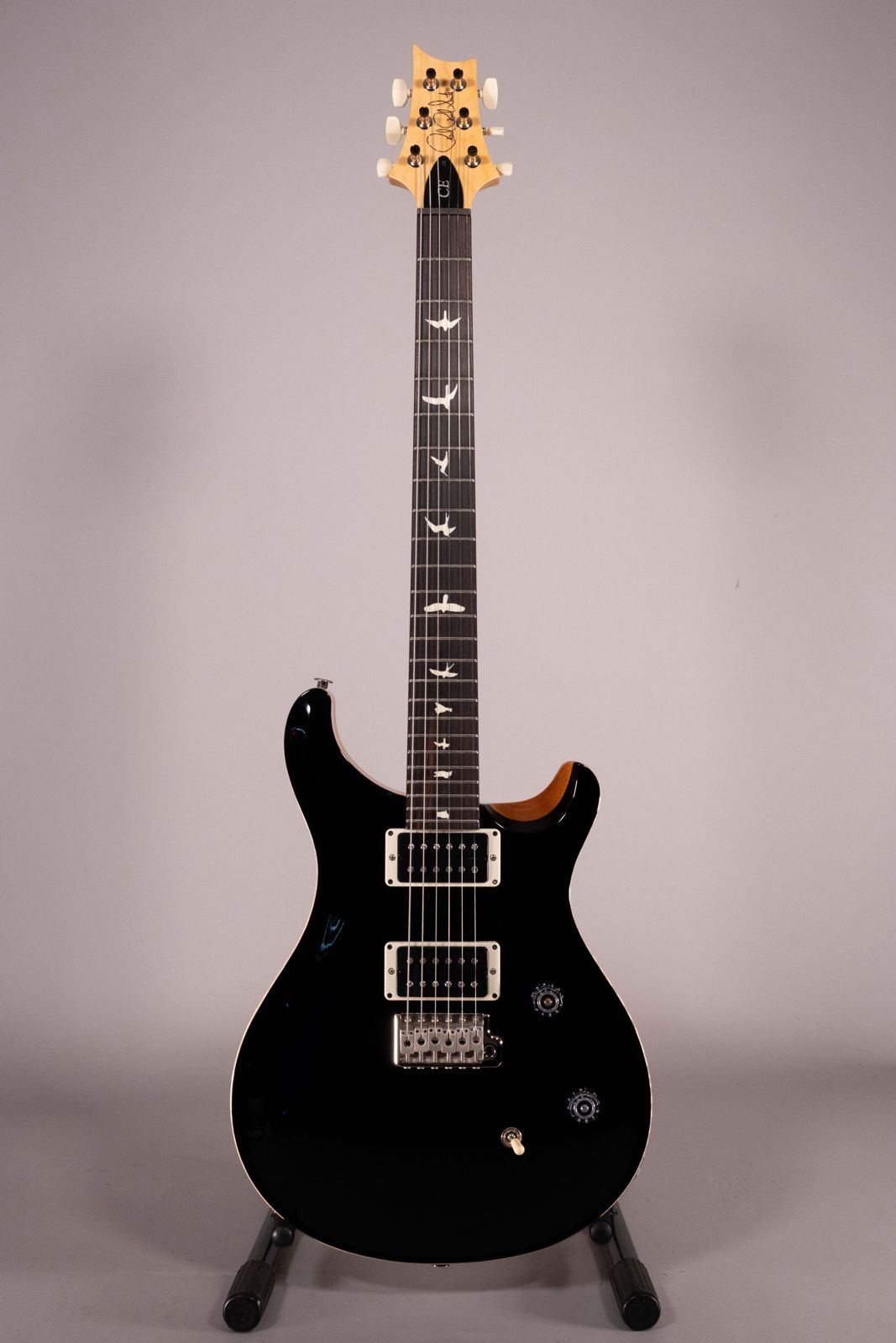 Prs CE24 Black Top Natural Back