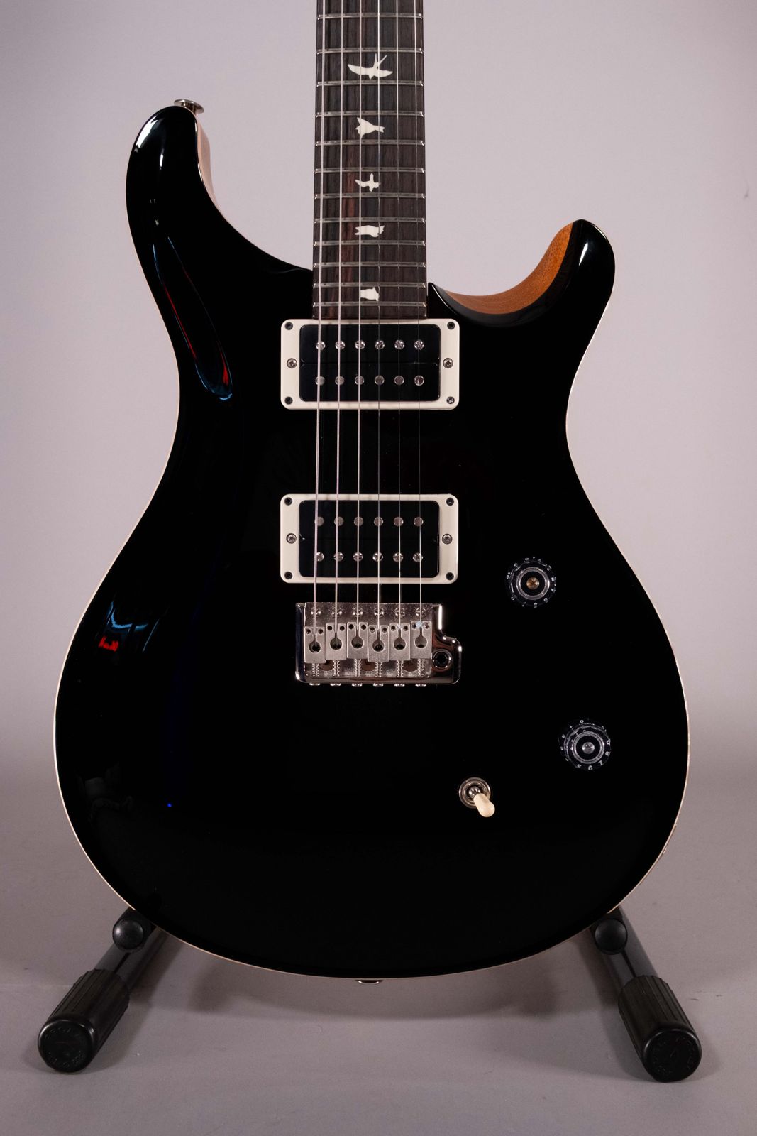 Prs CE24 Black Top Natural Back
