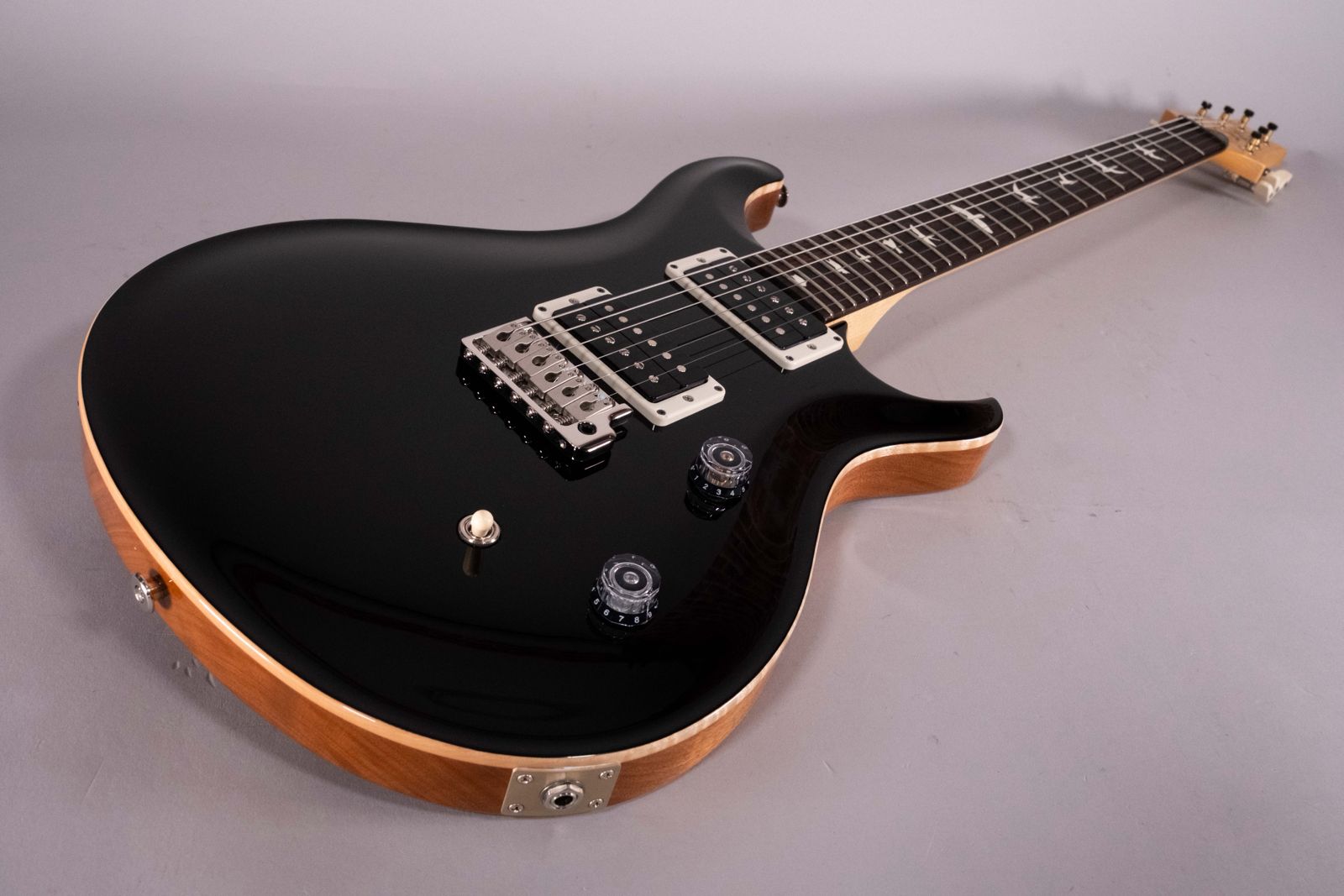 Prs CE24 Black Top Natural Back
