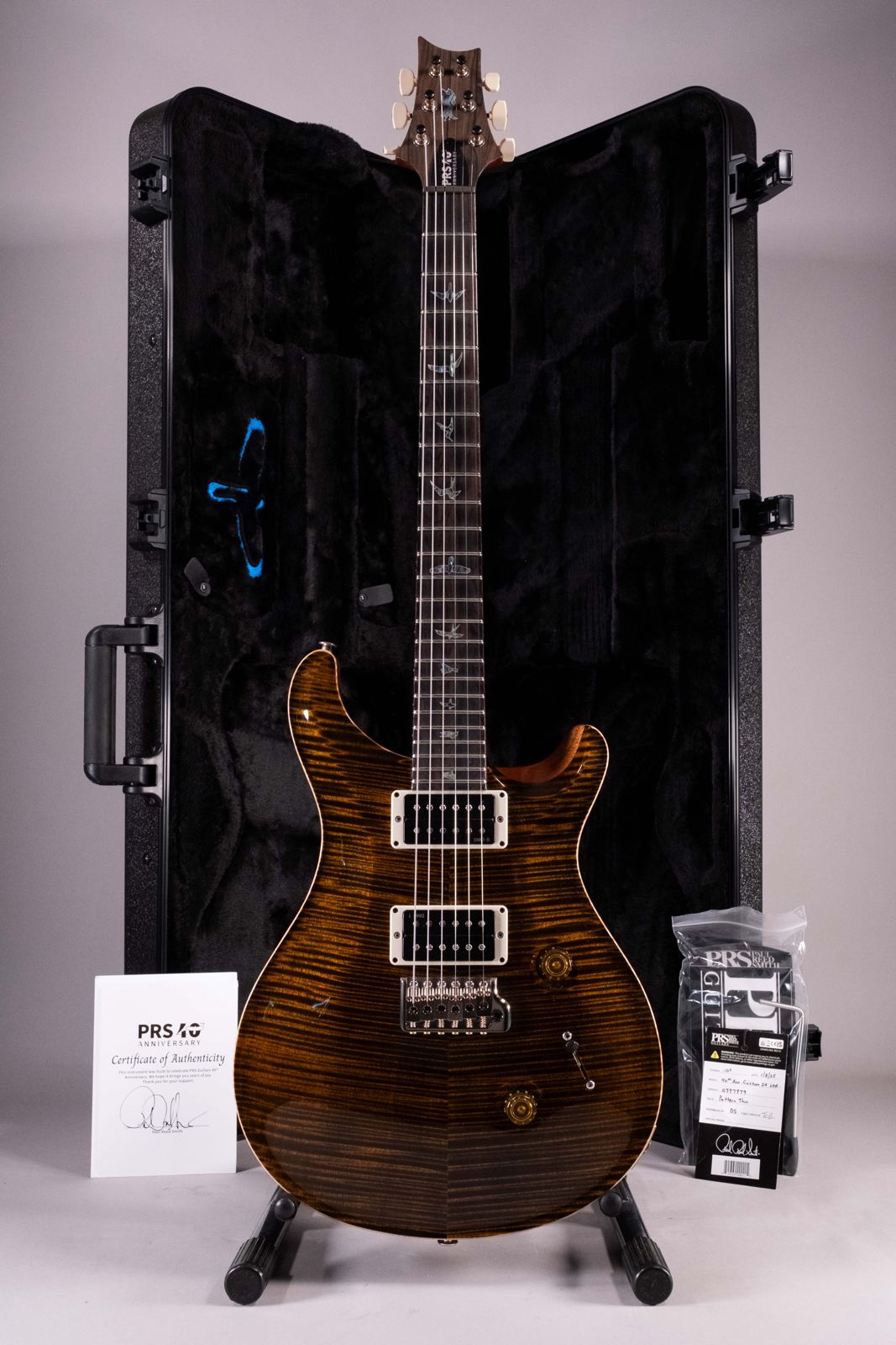 PRS CUSTOM 24 40TH TIGER EYES USATA