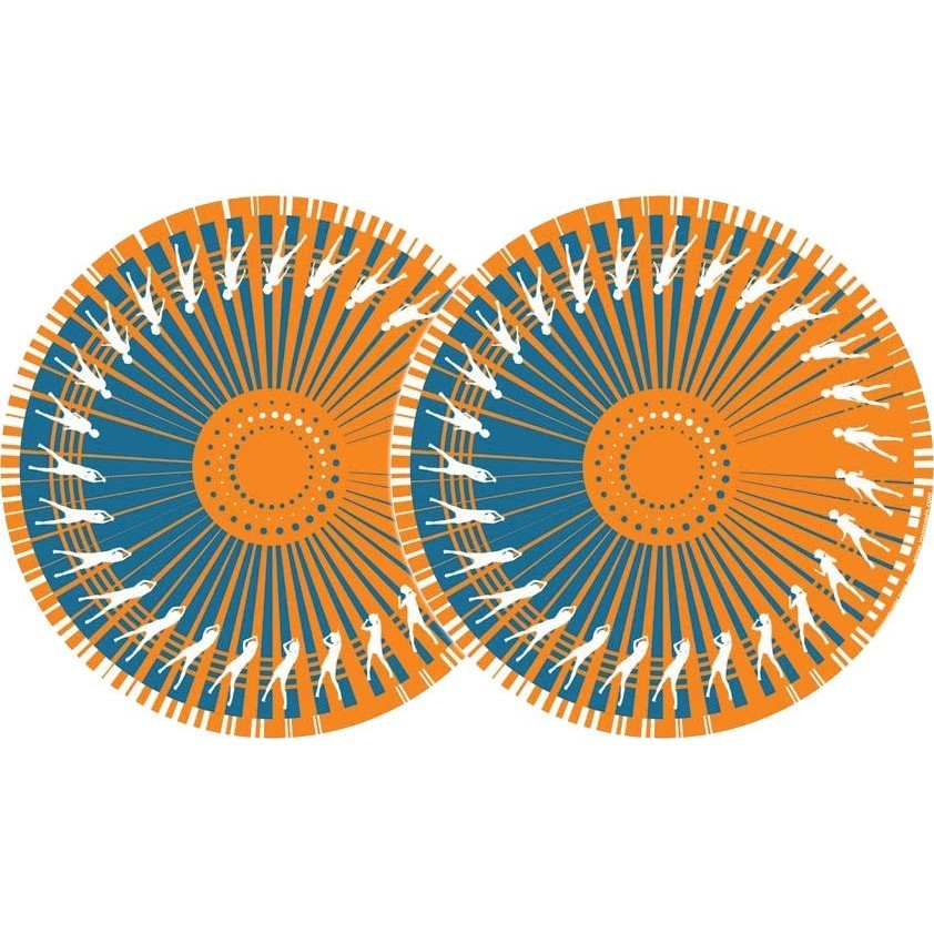 2x Zomo Slipmats Dance - orange 0020102300