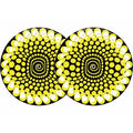 2x Zomo Slipmats Balls - giallo 0020104471