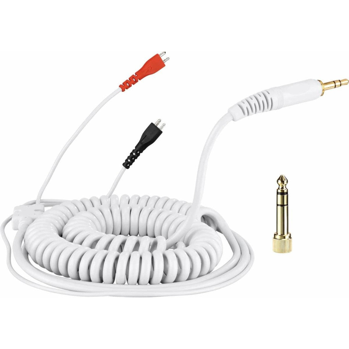 Cavo a spirale DeLuxe per Sennheiser HD 25 - 3.5m - bianco 0020106603