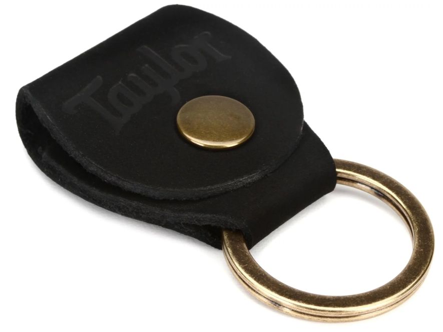 Taylor Tkr-06 Portachiavi Con Porta Plettro Pelle Nera