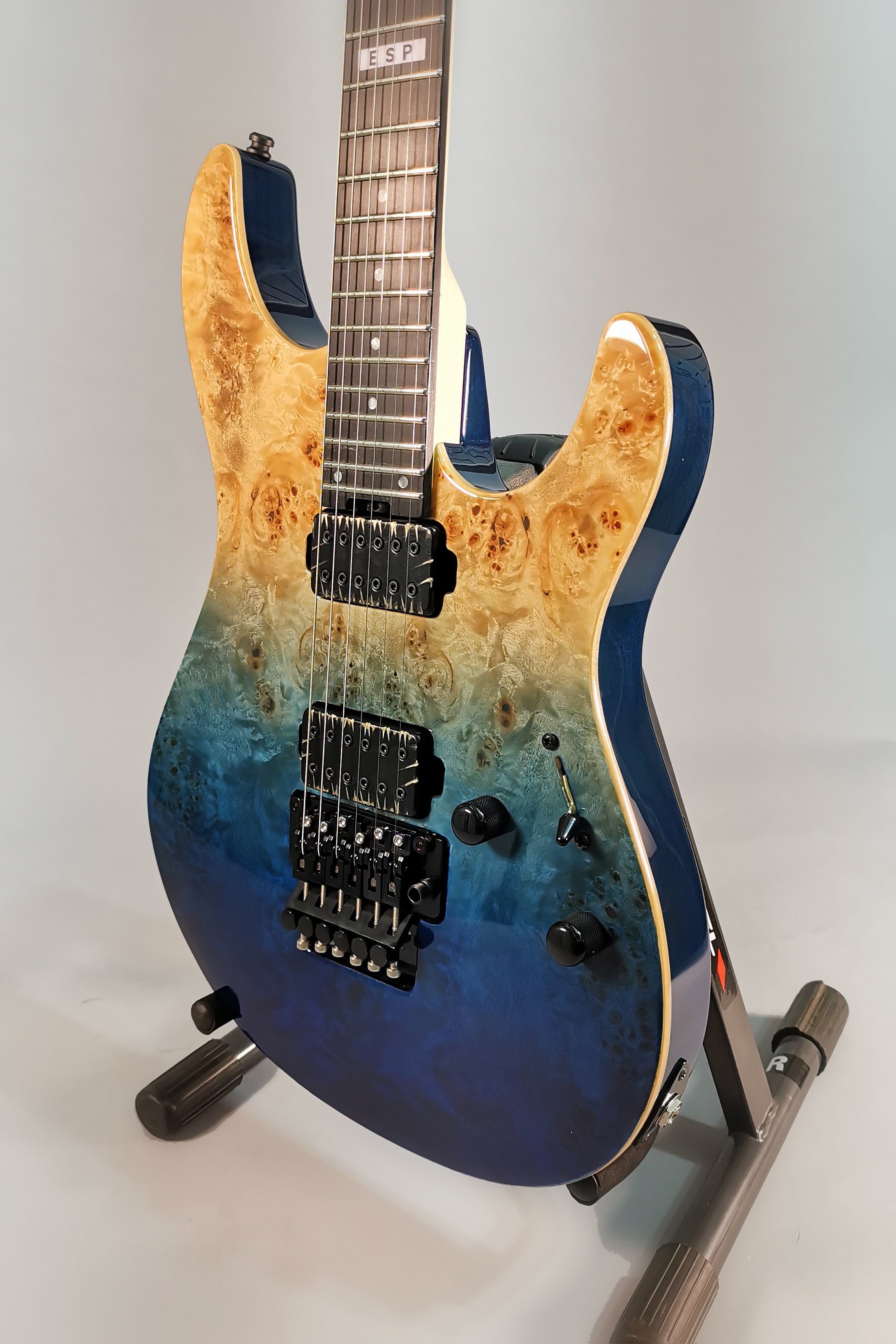 ESP EII Sn2 Blue Natural Fade with Hard Case