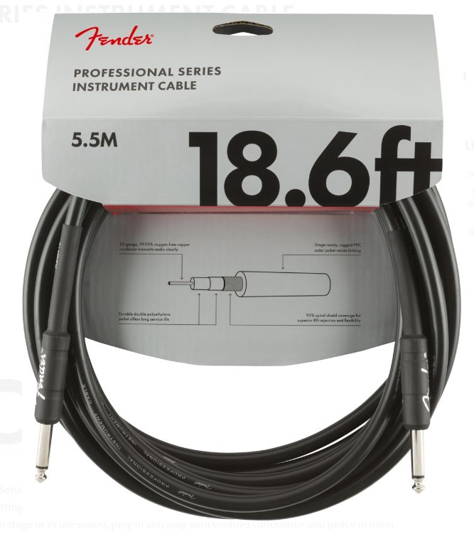 Fender Cavo Professional Series 5,5Mt Black