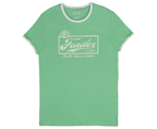 Fender Beer Label Men's Ringer Tee Sea Foam Green XX-Large