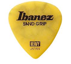 Ibanez Set 6 Plettri Sand Grip Gialli Heavy