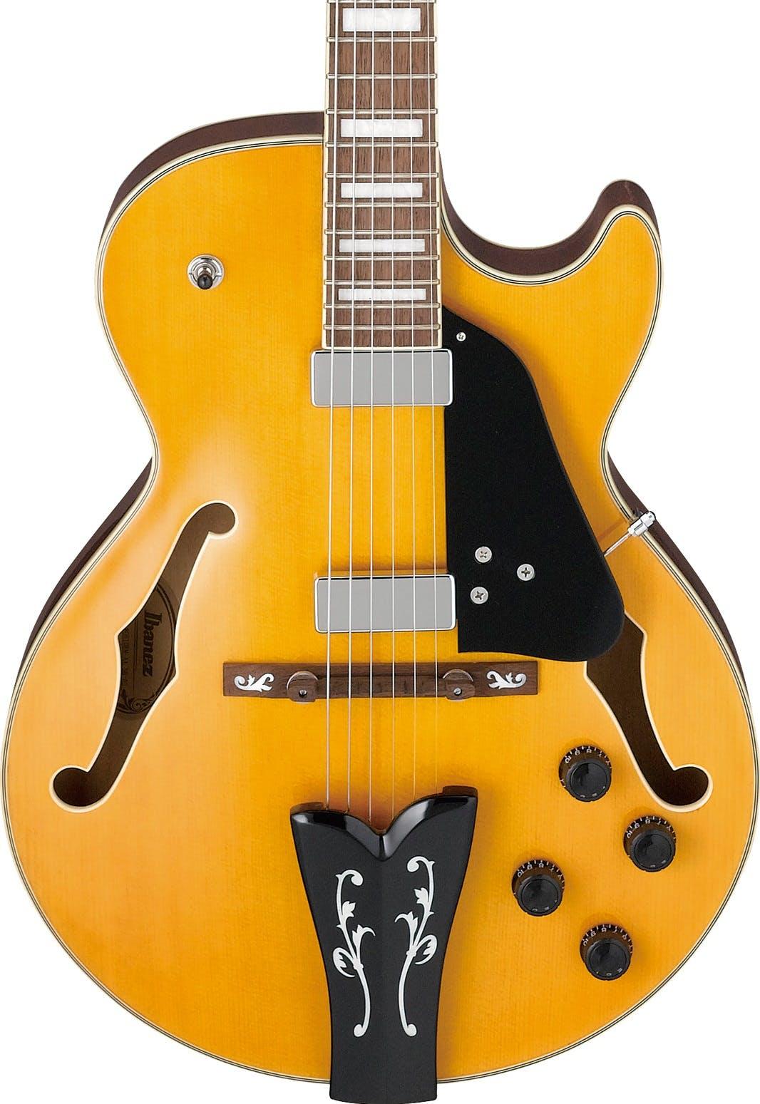 Ibanez GB10EMAA George Benson Antique Amber Semi-Hollow Guitar