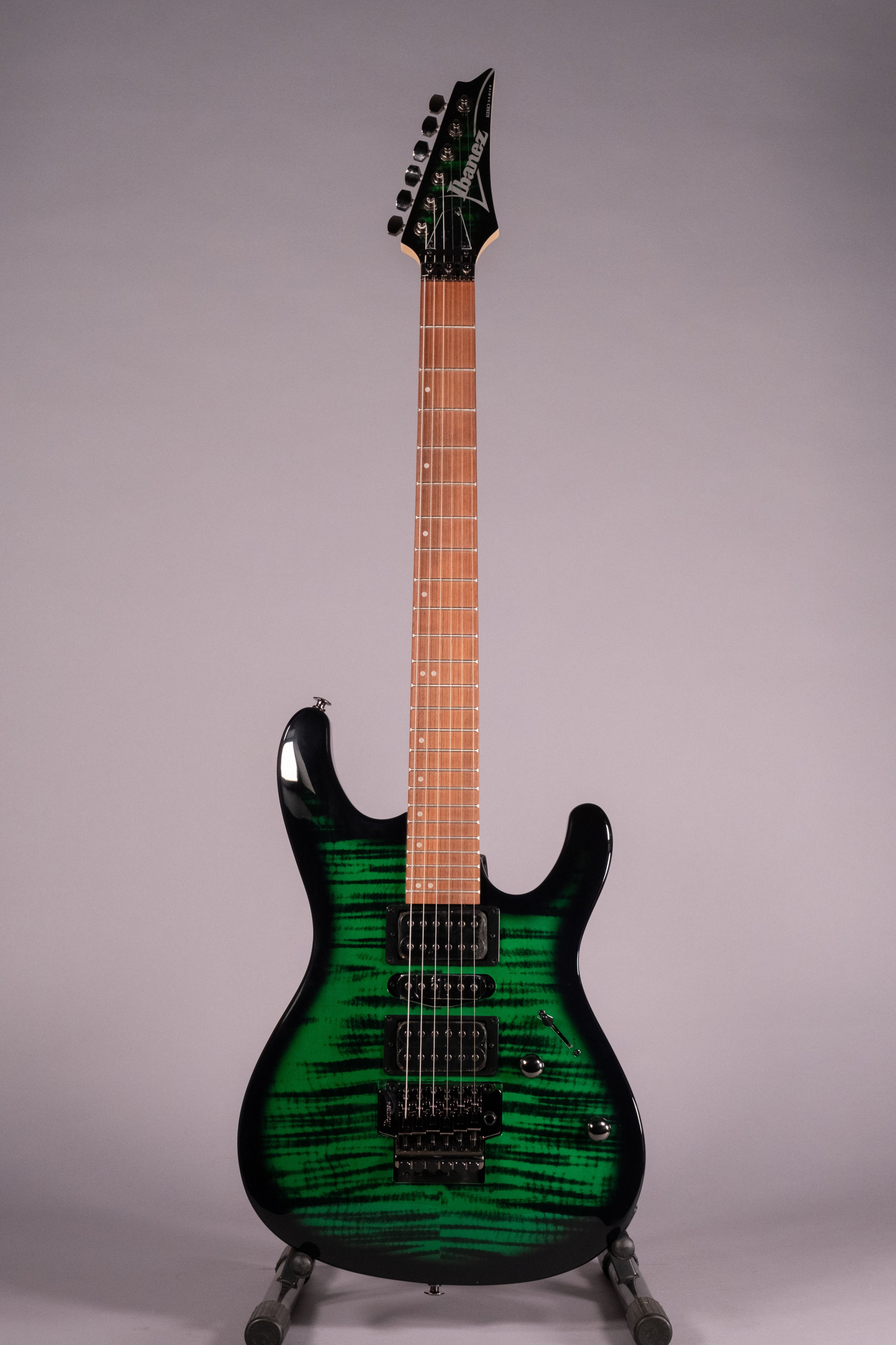Ibanez Kikosp3 Kiko Loureiro Signature Transparent Emerald Burst
