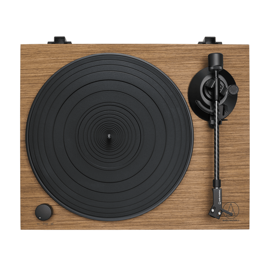 Audio Technica LP40wn Giradischi Manuale Trazione a Cinghia e Base Noce