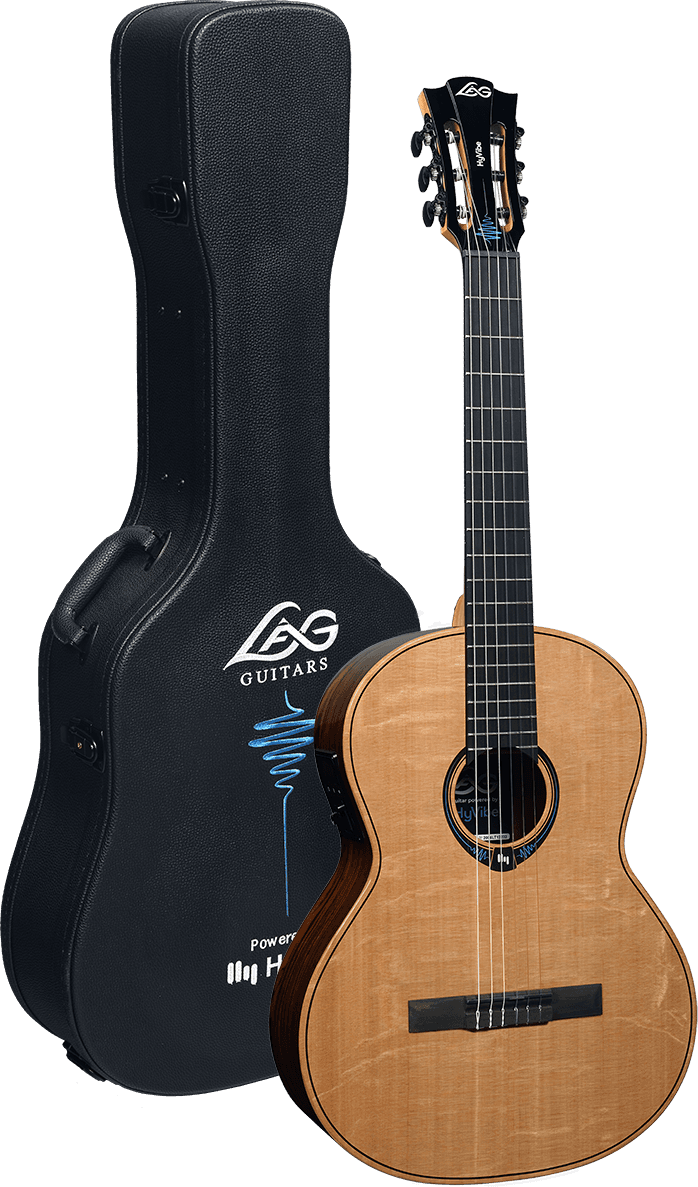 Lag CHV30E Chitarra Classica Elettrificata Natural con Astuccio
