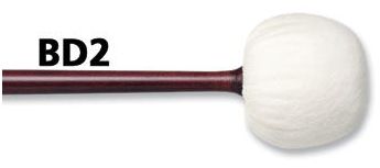 Vic Firth Mbd2 Battente Singolo per Cassa Modello Legato Testa in Feltro Morbido
