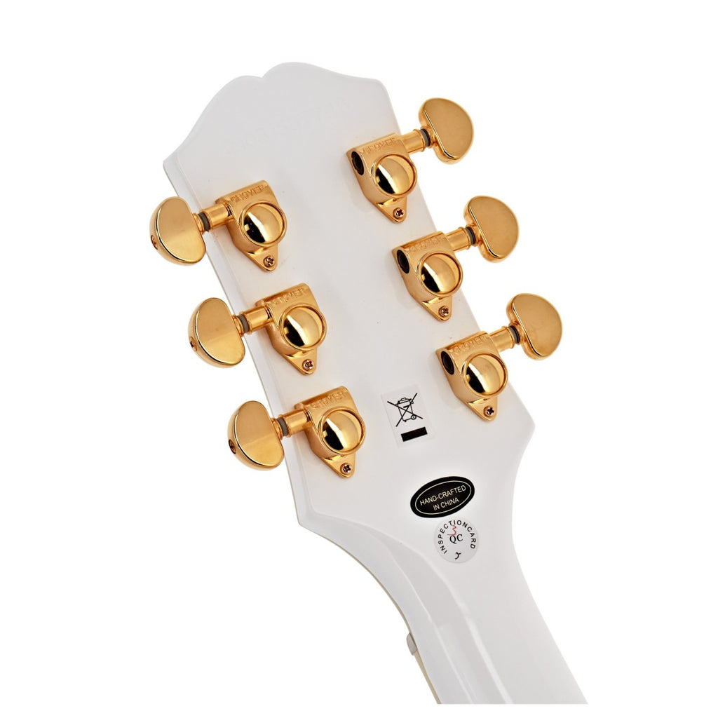 Epiphone Les Paul Custom Alpine White Electric Guitar