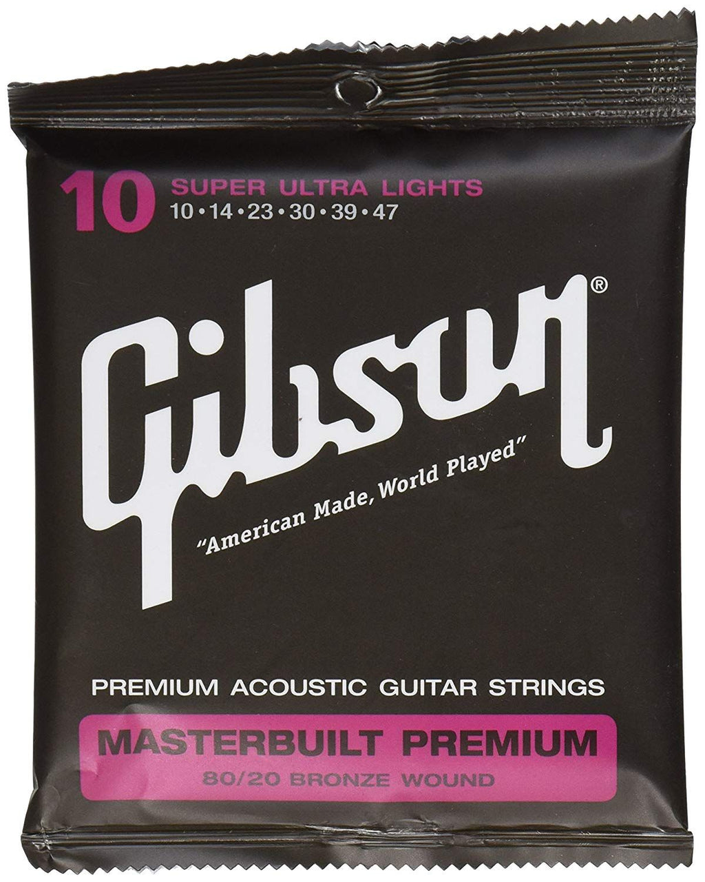 Gibson Sag-Brs10 Masterbuilt Premium 80-20 Bronze 10-47