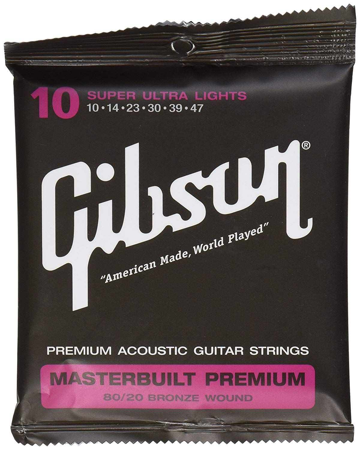 Gibson Sag-Brs10 Masterbuilt Premium 80-20 Bronze 10-47